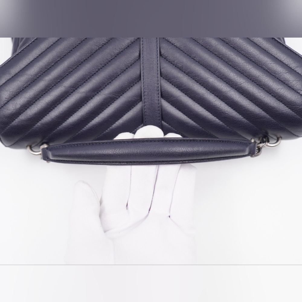 CE28 💟 Saint Laurent Leather College Large - Picture 13 of 16